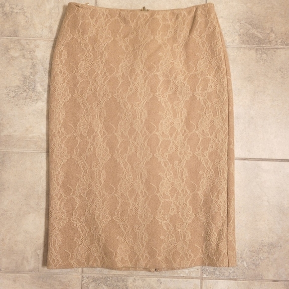 🤎NWOT MaxMara Wool Lace Midi Skirt🤎 - Picture 3 of 5